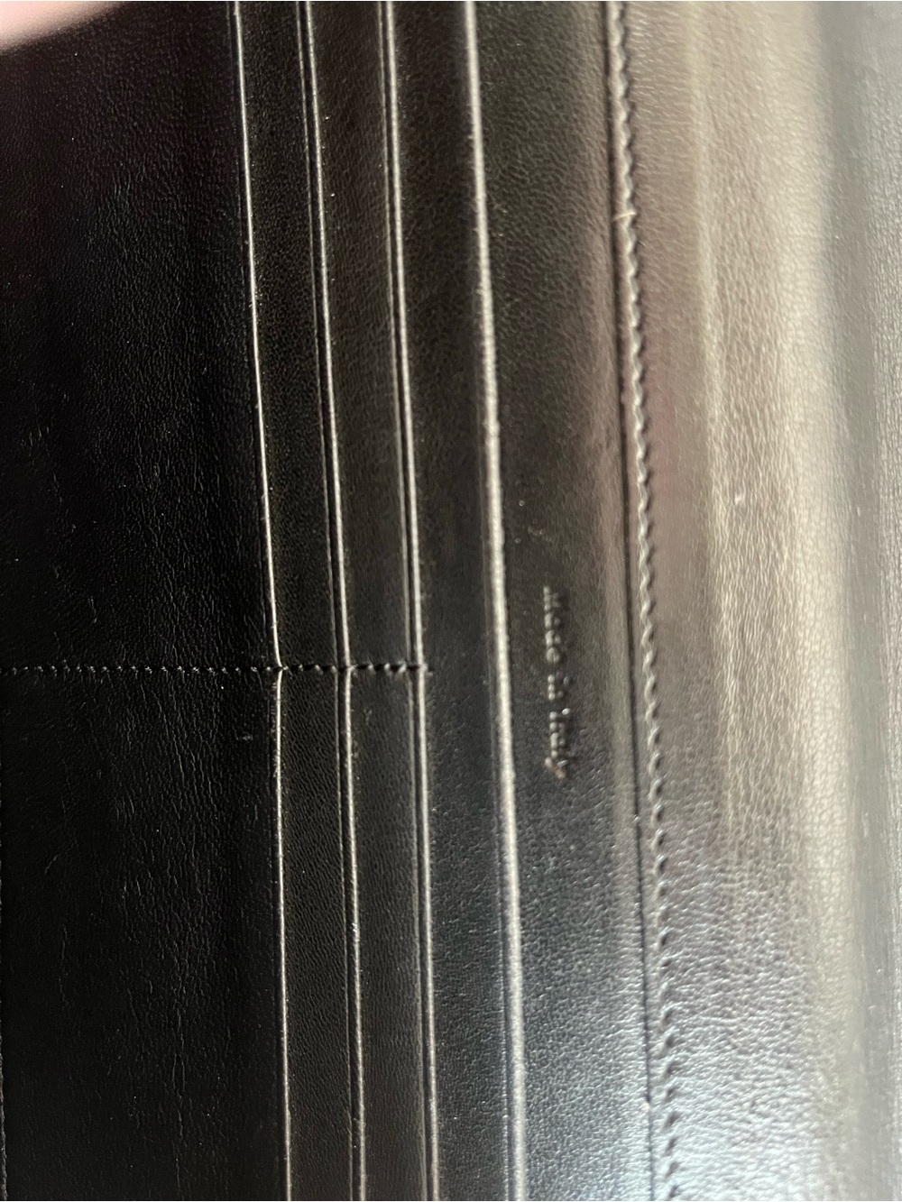 Celine Green Leather Clutch with Gold Button - Picture 12 of 13